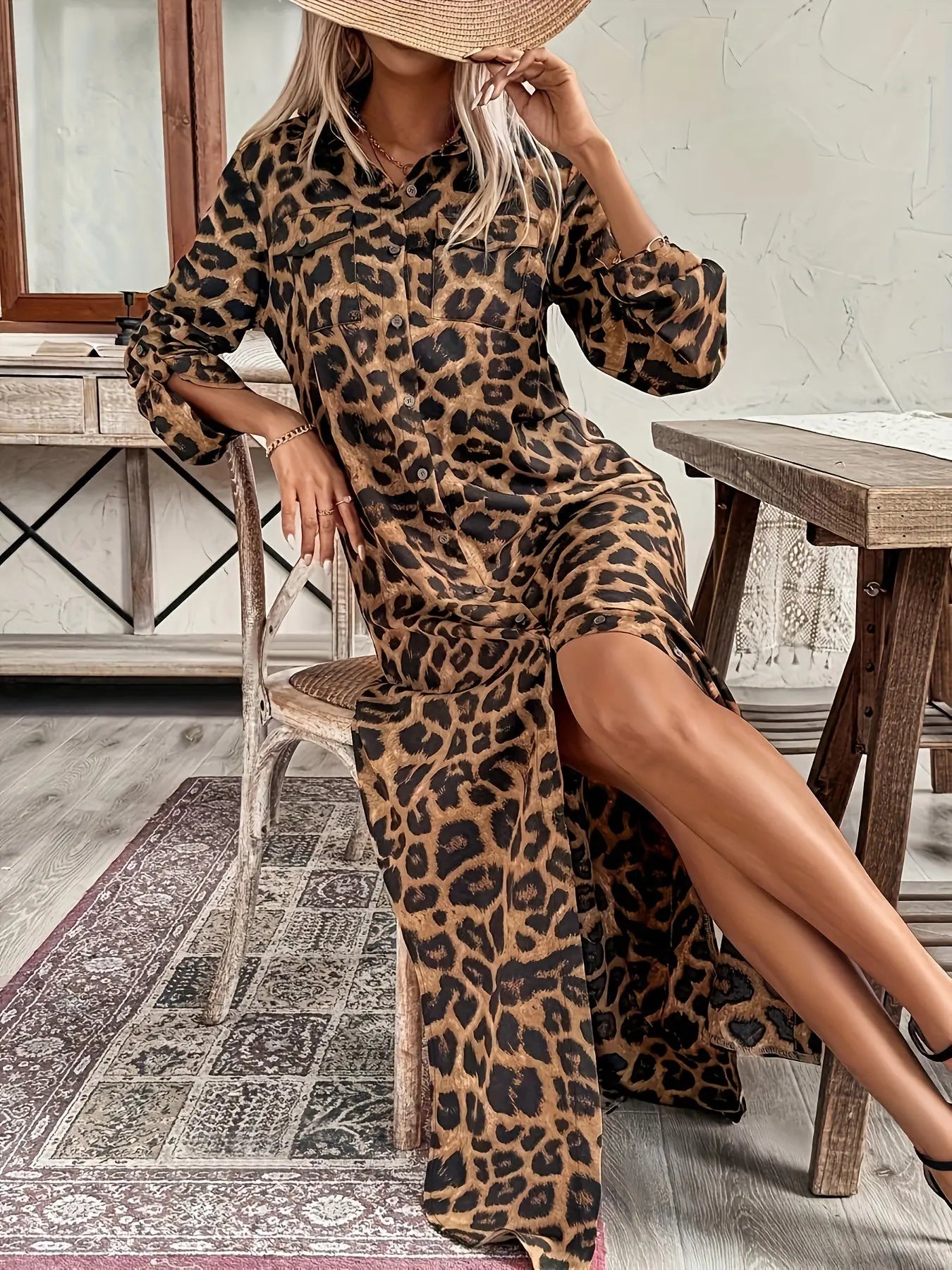 Robe chemise leopard Maptitrobe