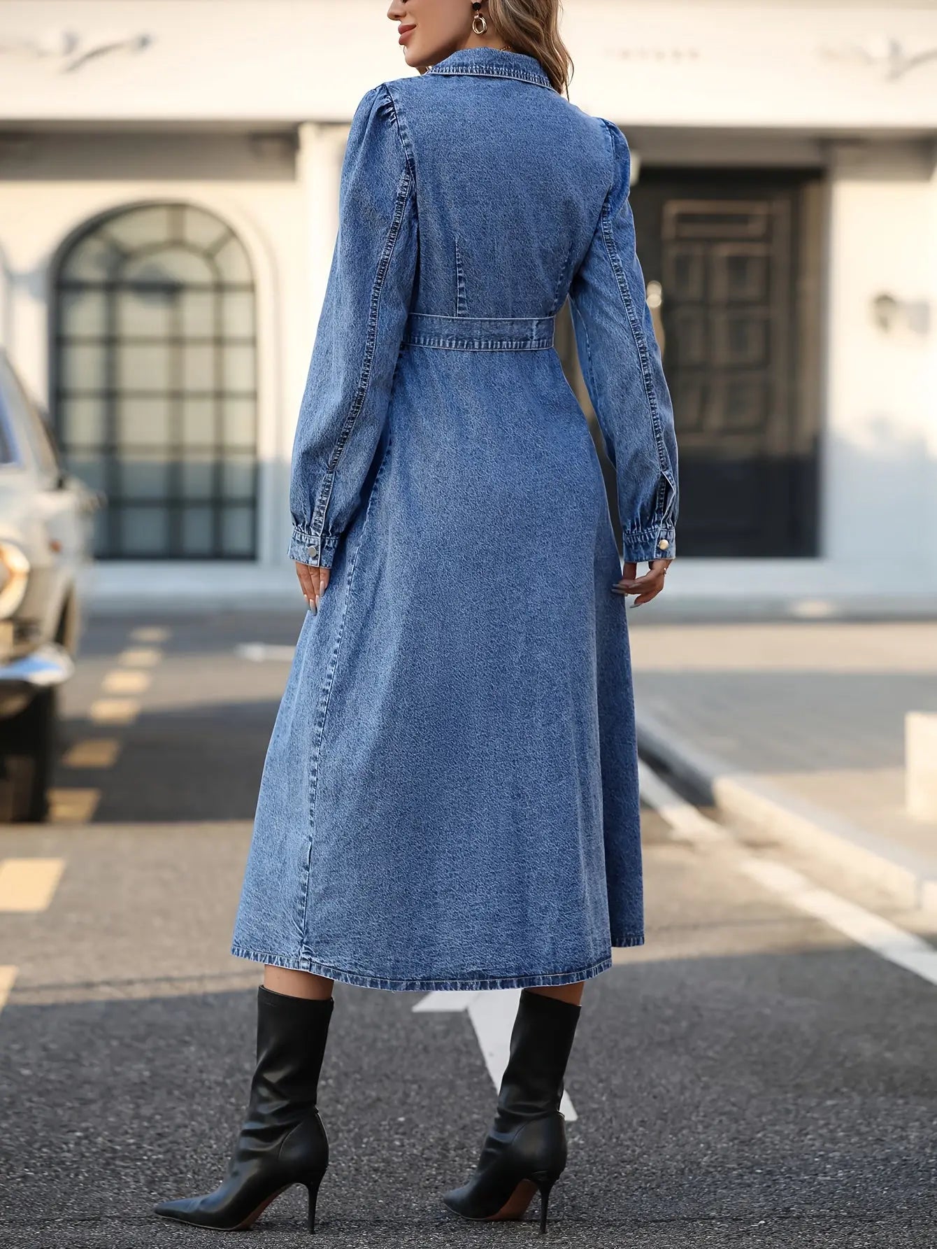 Robe en jean avec ceinture Maptitrobe