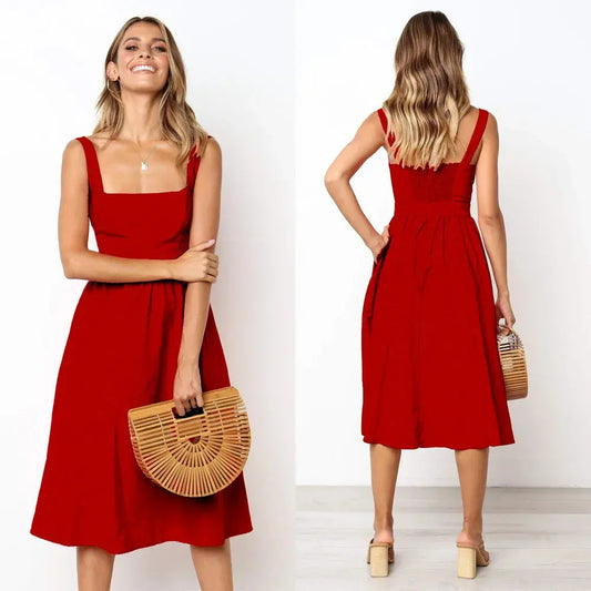 Robe rouge longue femme Ma boutique