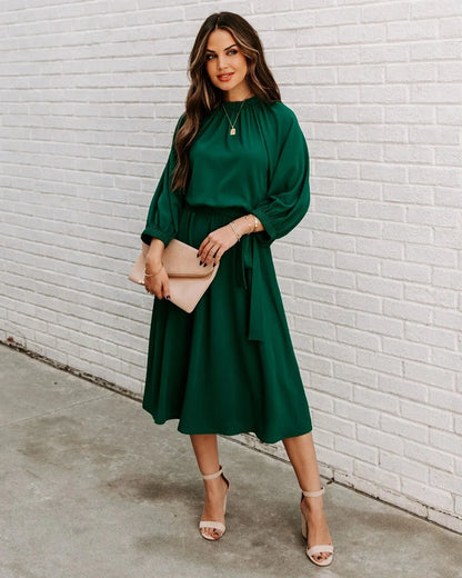 Robe ceremonie femme verte