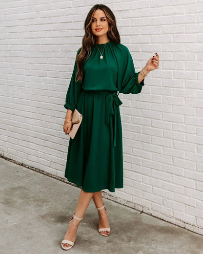 Robe ceremonie femme verte