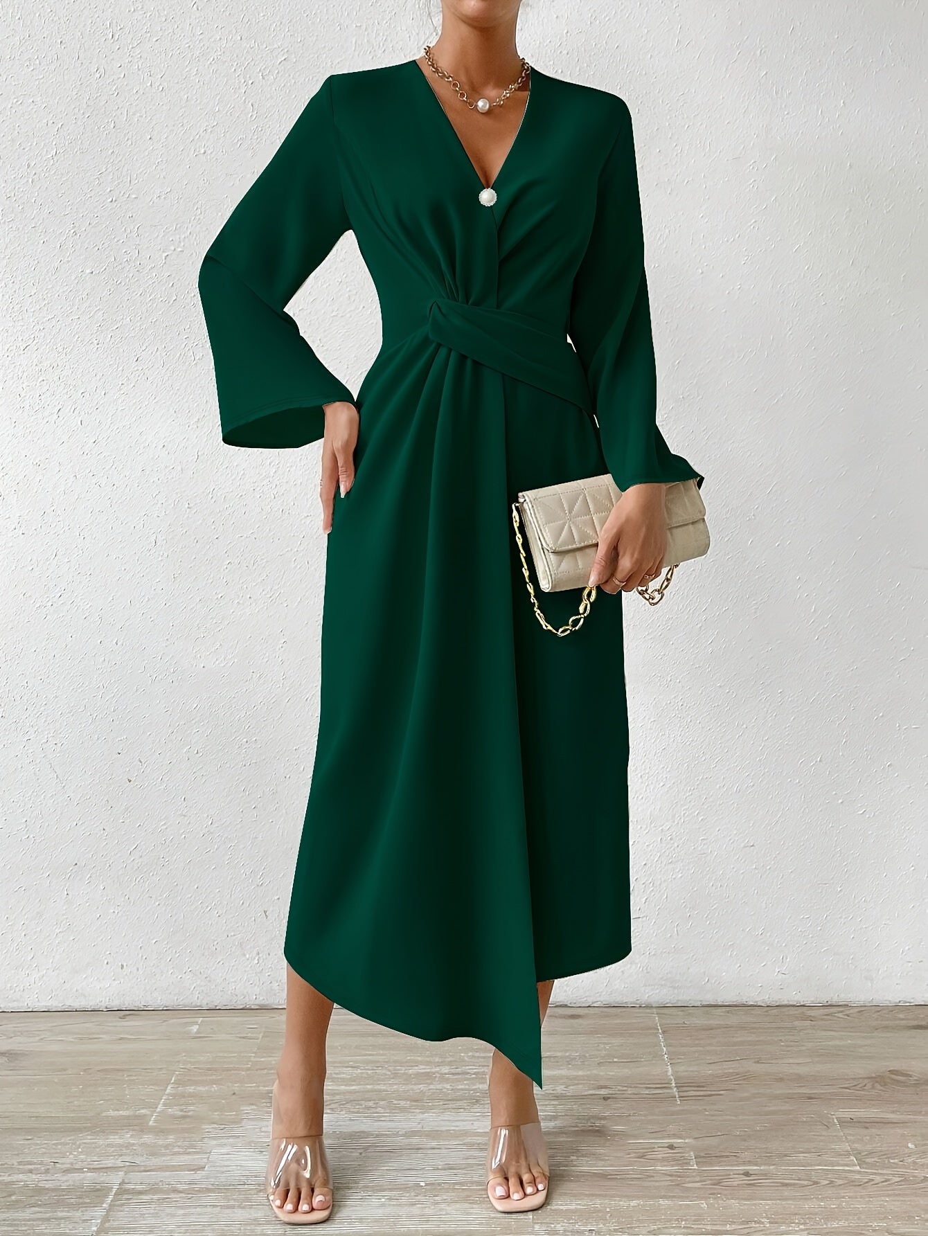 Robe automne verte